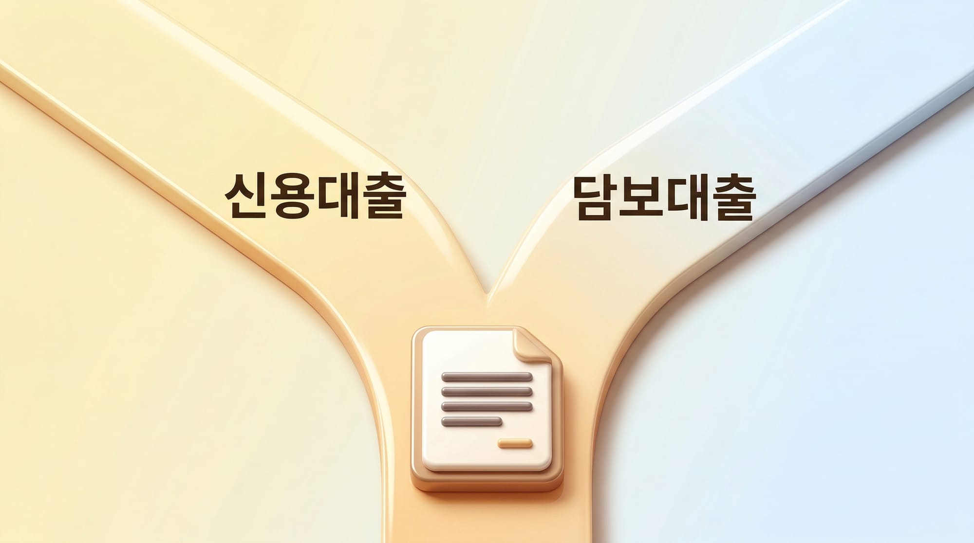 전세대출 담보 유무에 따른 두 갈래 길 분기 도식