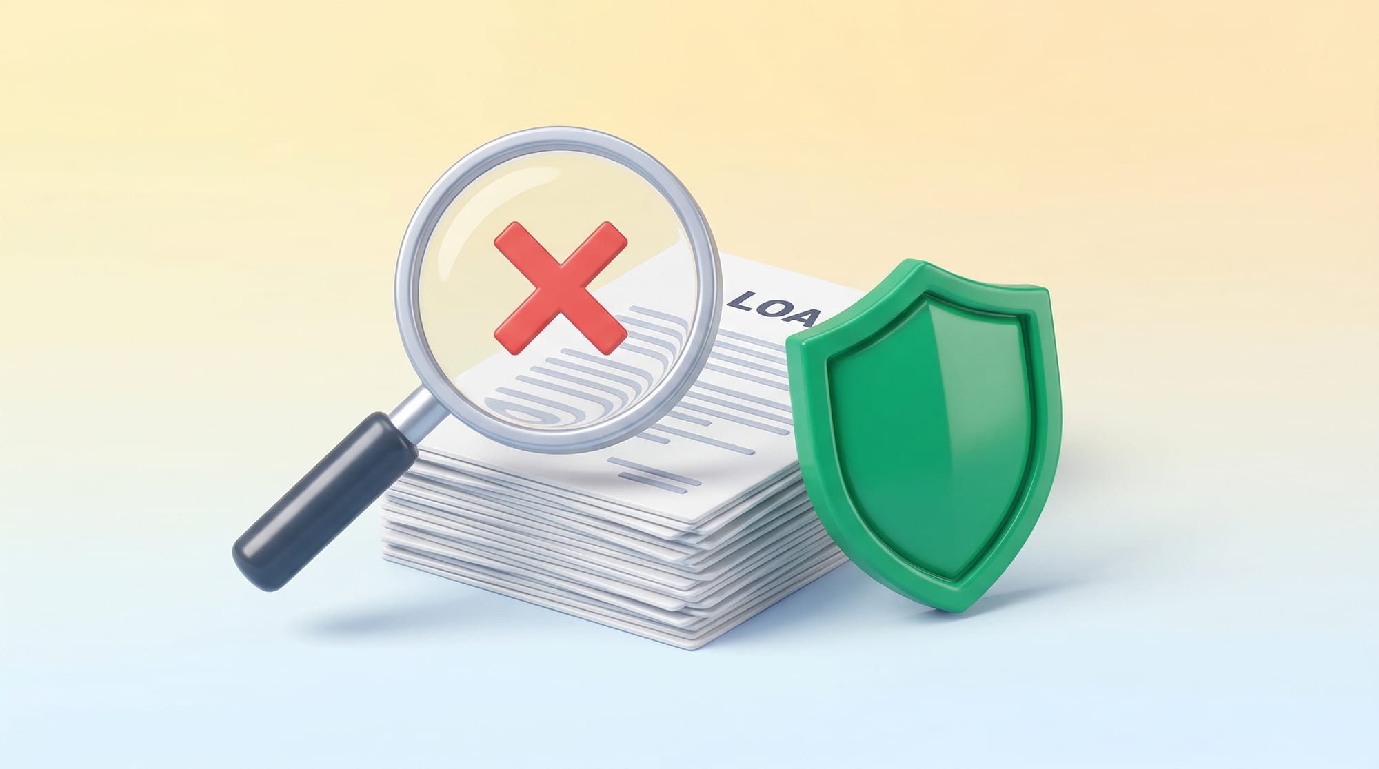 불법 사금융 경고 및 안전 보호 일러스트