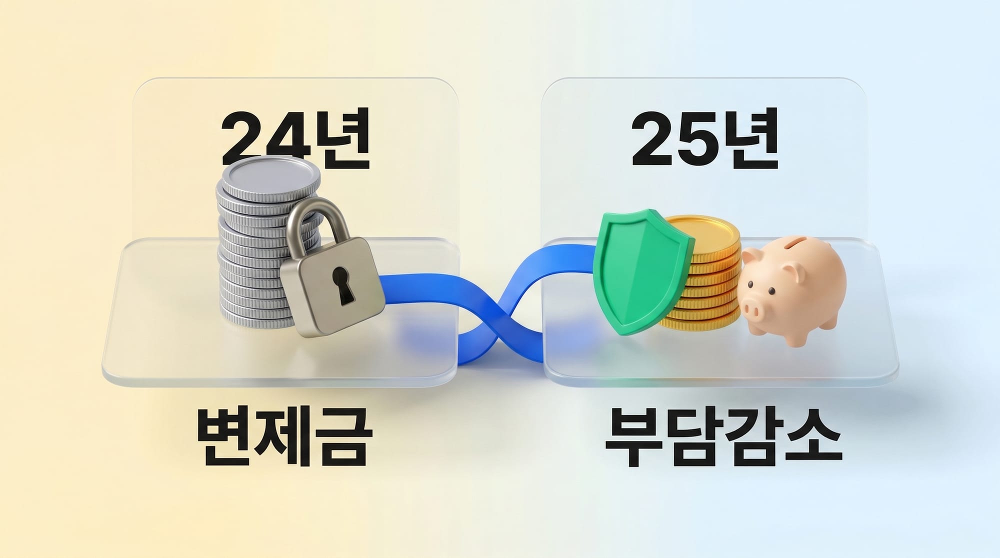 2024년과 2025년의 개인회생 변제금 부담 감소 비교